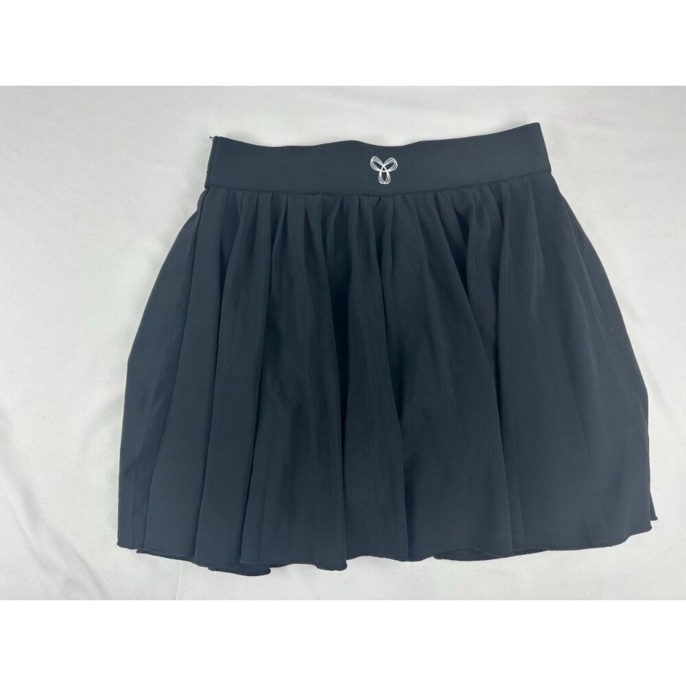 Aritzia TNA Womens Skort Black Move Tennis Mini Skirt Pleated Pull On A Line S - Picture 2 of 7